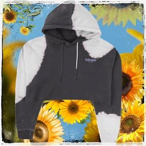 M Civil Regime Bloom Forever Cropped Hoodie